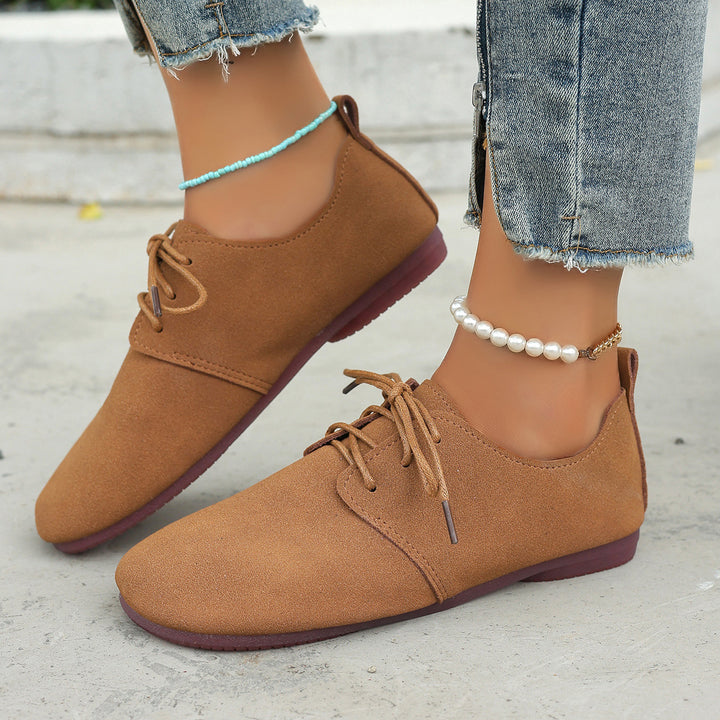 Women's Vintage Lace-Up Flat Mules