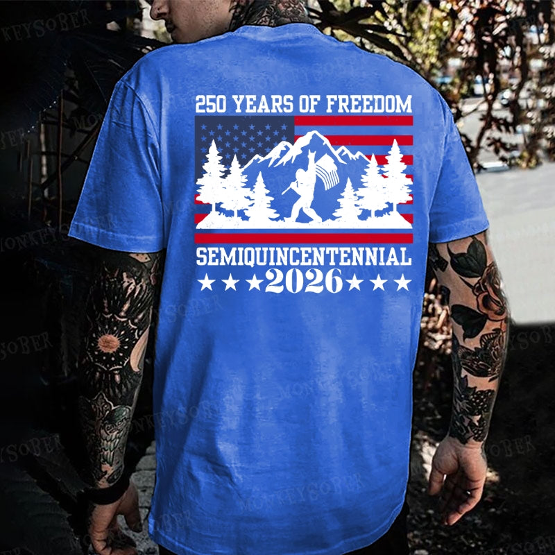 250 Years Of Freedom Semiquincentennial Monkey T-shirt