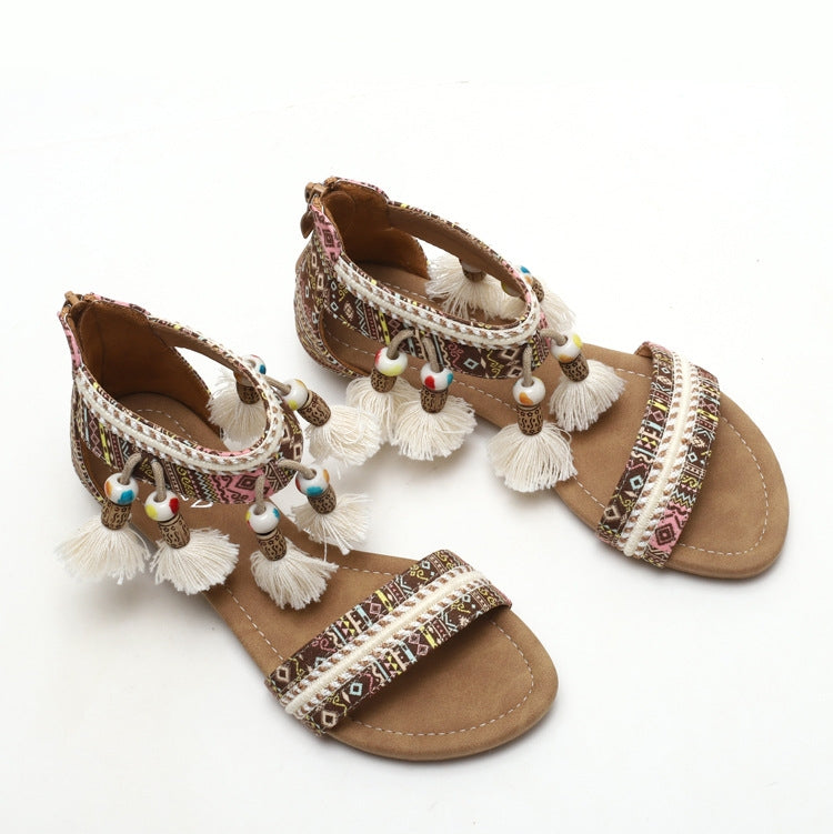 Women's Boho Wedge Sandals – Comfortable, Stylish & Perfect for Summer Travel