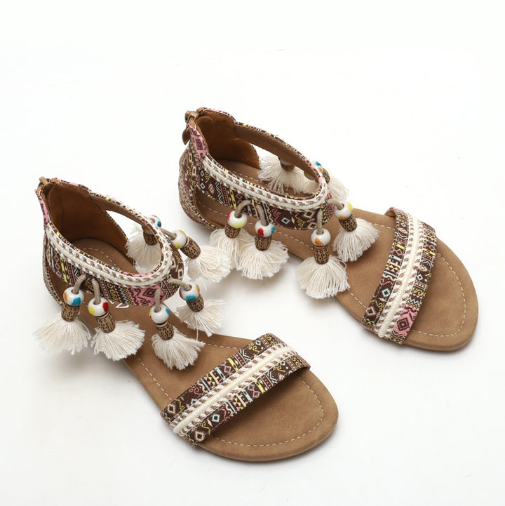 Women's Boho Wedge Sandals – Comfortable, Stylish & Perfect for Summer Travel
