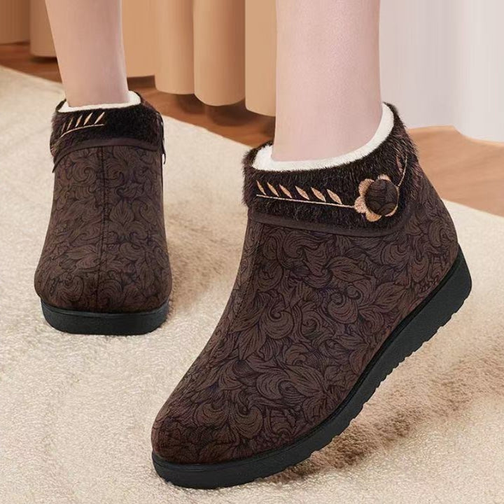 Women's Warm Winter Boots – Wool-Lined, Non-Slip Boots with a Flexible Comfort Sole