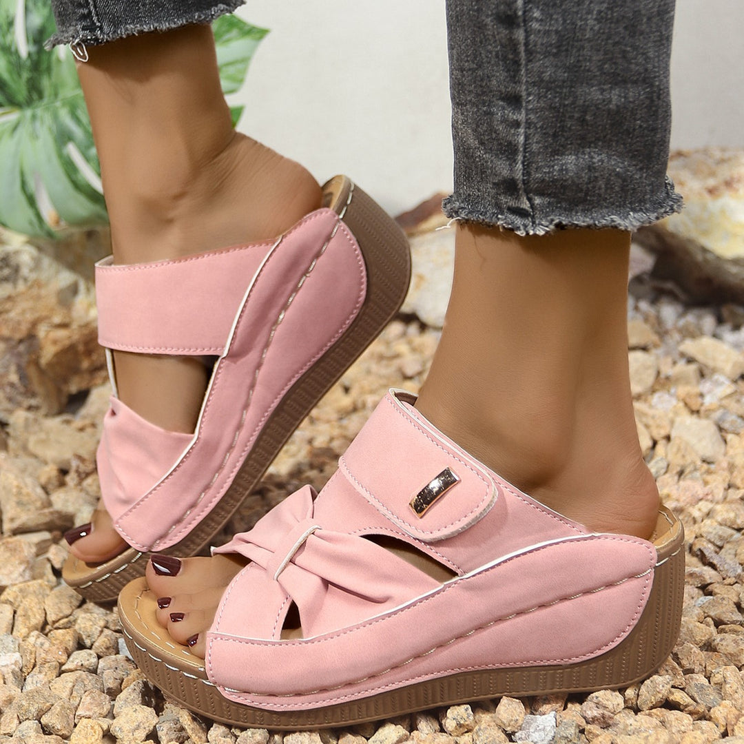 2026 Breathable Wedge Cutout Sandals – Comfortable Summer Walking Sandals for Women