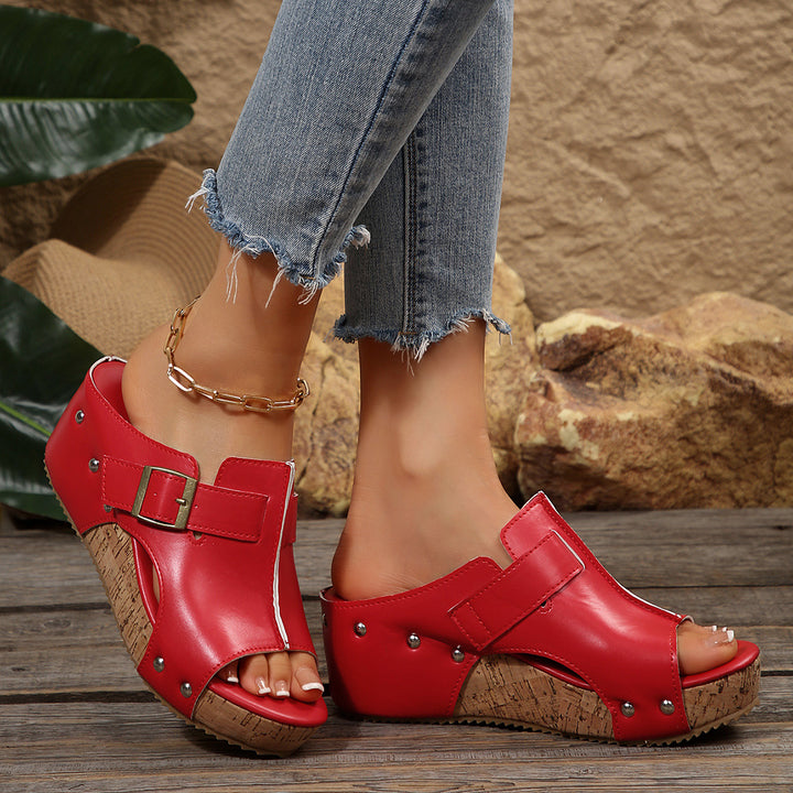 Women's Comfortable Wedge Sandals  – Retro Summer Slides