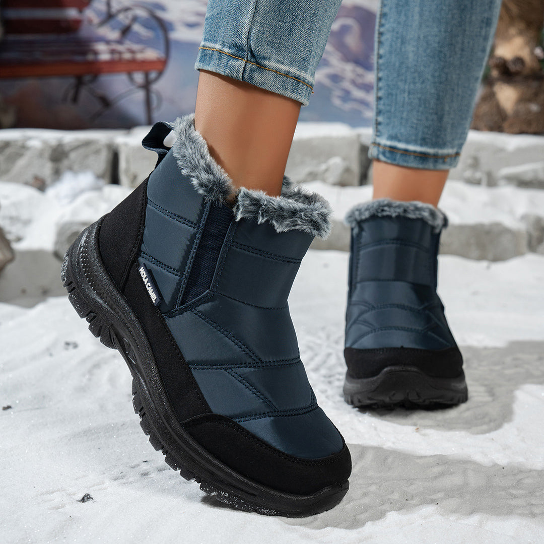 Women's Warm Winter Snow Boots – Warm Waterproof Non-Slip Boots for Cold Weather