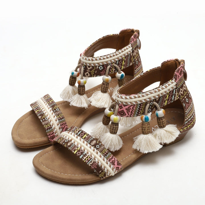 Women's Boho Wedge Sandals – Comfortable, Stylish & Perfect for Summer Travel