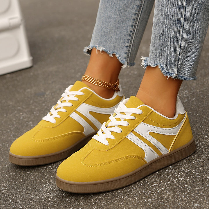 Women's Vintage Casual Platform Sneakers – Comfortable Round Toe & Easy-to-Match Style