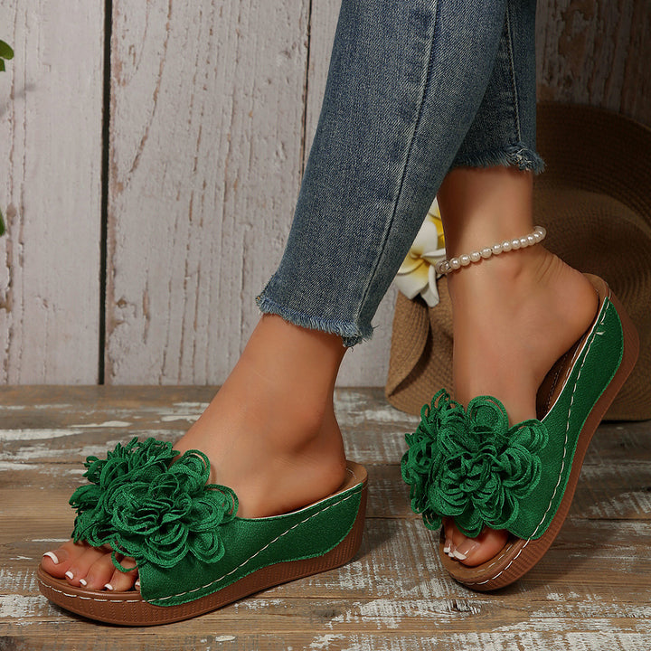 Women's Comfort Sandals – Soft Floral Lightweight Summer Shoes