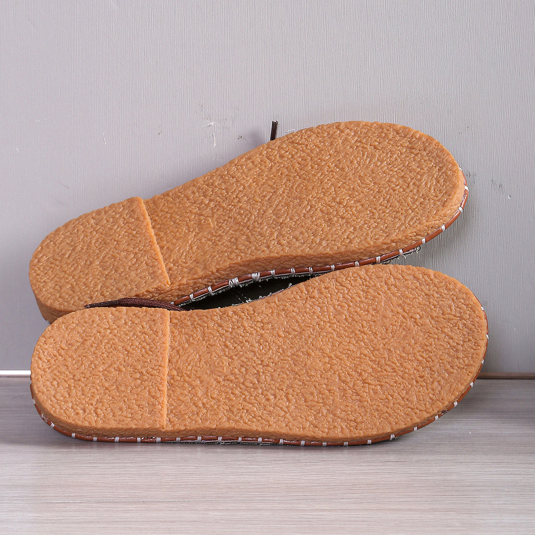 Boho Canvas Mule Sandals – Lightweight, Breathable & Easy to Slip On