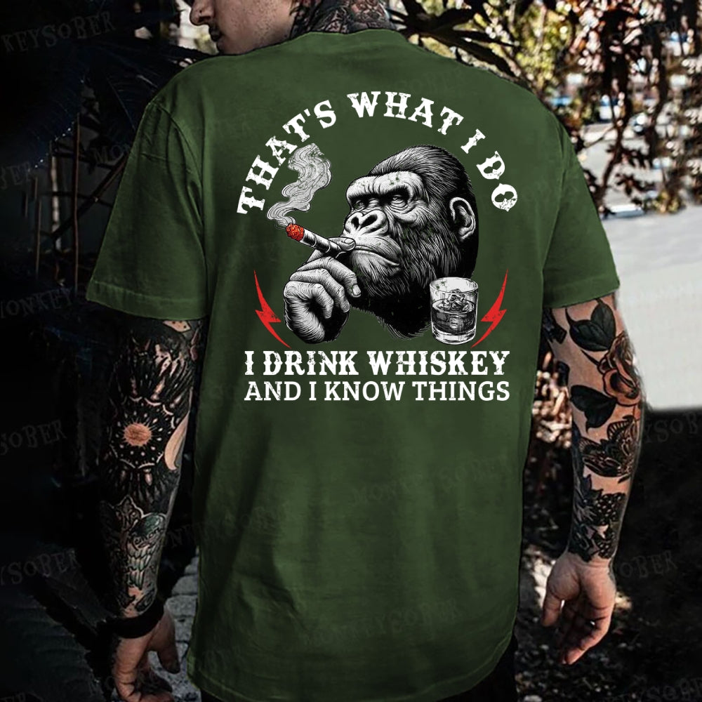 Whiskey-Monkey T-Shirts
