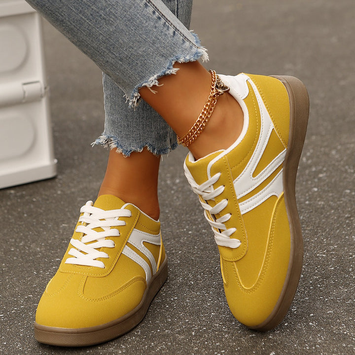 Women's Vintage Casual Platform Sneakers – Comfortable Round Toe & Easy-to-Match Style