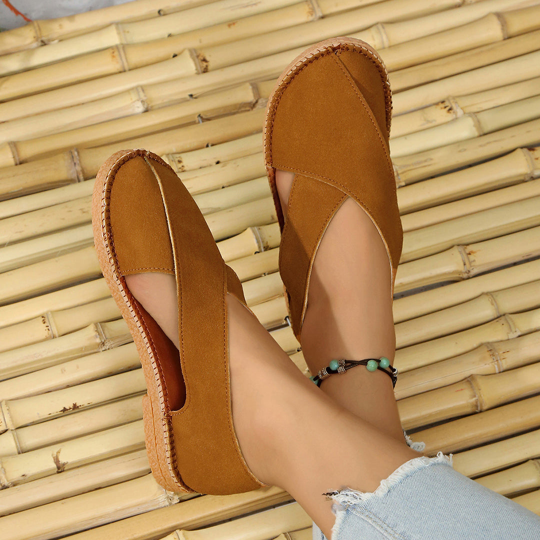 Women's Comfortable Closed-Toe Sandals – Lightweight Easy Slip-On Summer Shoes