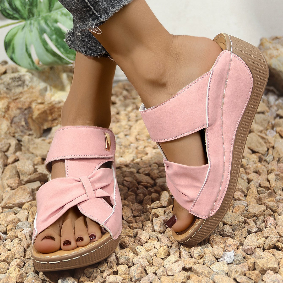 2026 Breathable Wedge Cutout Sandals – Comfortable Summer Walking Sandals for Women