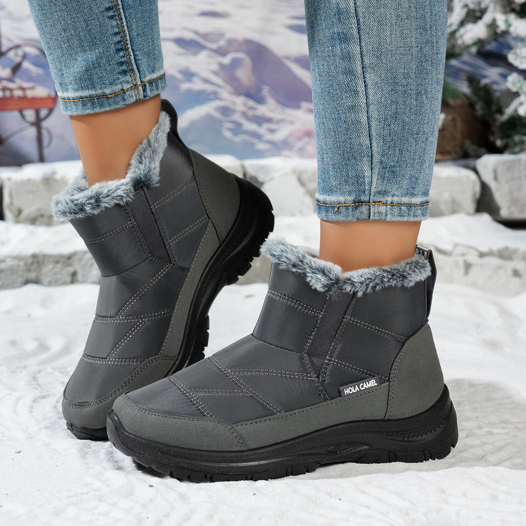 Women's Warm Winter Snow Boots – Warm Waterproof Non-Slip Boots for Cold Weather