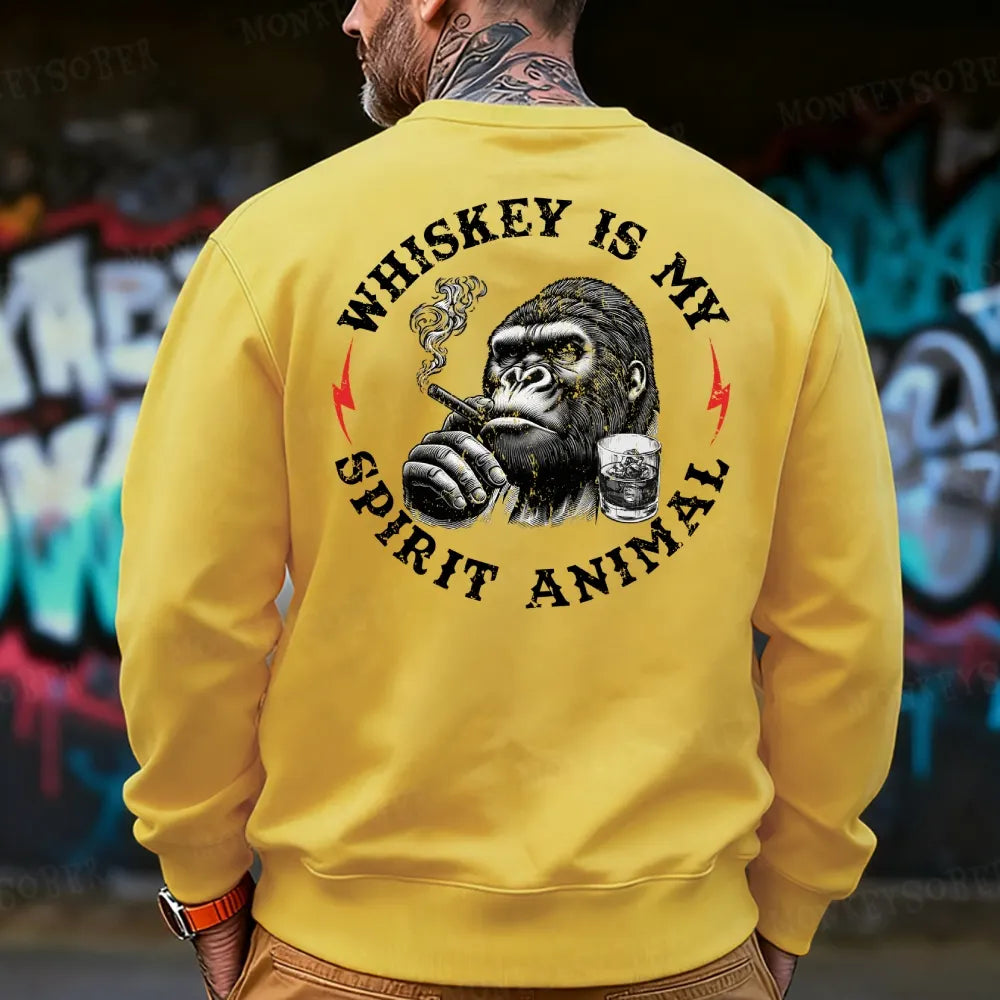 Whiskey is My Spirit Animal Sweatshirt