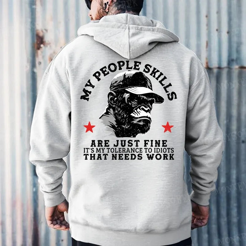 My People Skills Are Just Fine It's My Tolerance To Idiots That Needs Work Hoodies