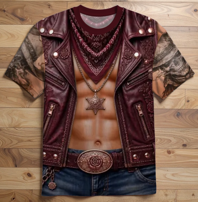 Custom Cowboy Warrior T-shirt - Personalized Birthday Gifts For Husband, Son, Grandson, Yourself - Cowboy Six Pack