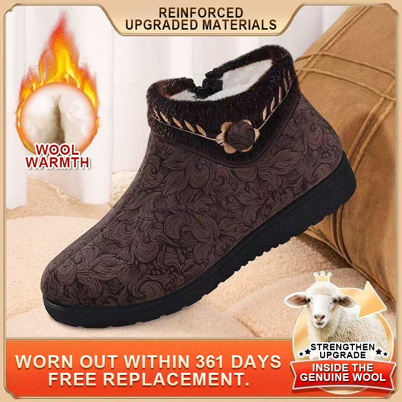 Women's Warm Winter Boots – Wool-Lined, Non-Slip Boots with a Flexible Comfort Sole