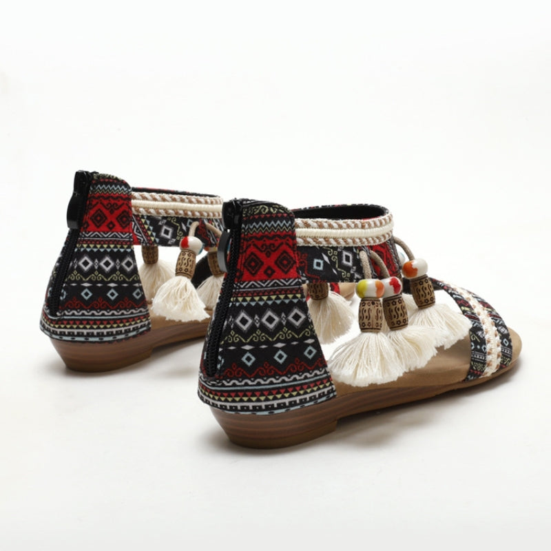 Women's Boho Wedge Sandals – Comfortable, Stylish & Perfect for Summer Travel