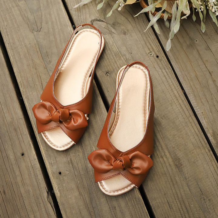 Women's Vintage Bow Comfort Flats