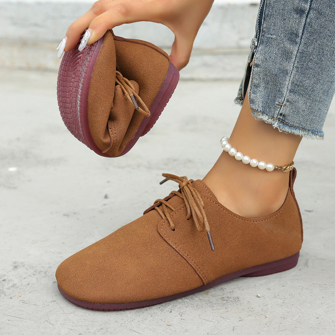 Women's Vintage Lace-Up Flat Mules