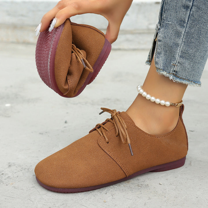 Women's Vintage Lace-Up Flat Mules