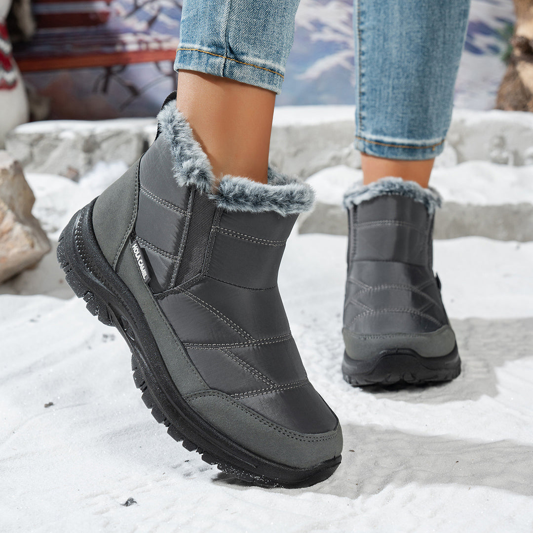 Women's Warm Winter Snow Boots – Warm Waterproof Non-Slip Boots for Cold Weather