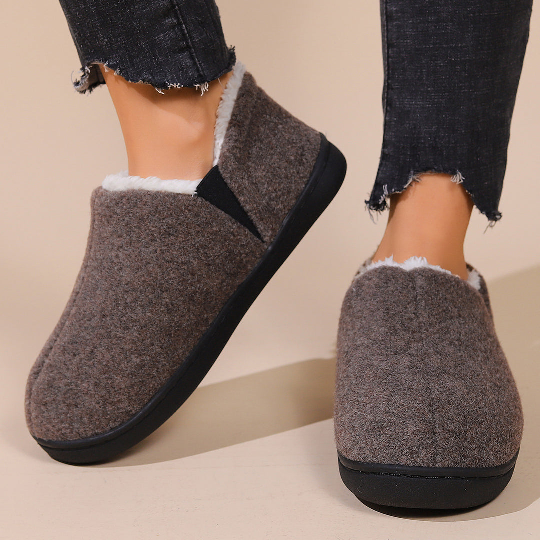 Women's Warm Winter House Shoes – Cozy Non-Slip Slippers for Fall & Winter