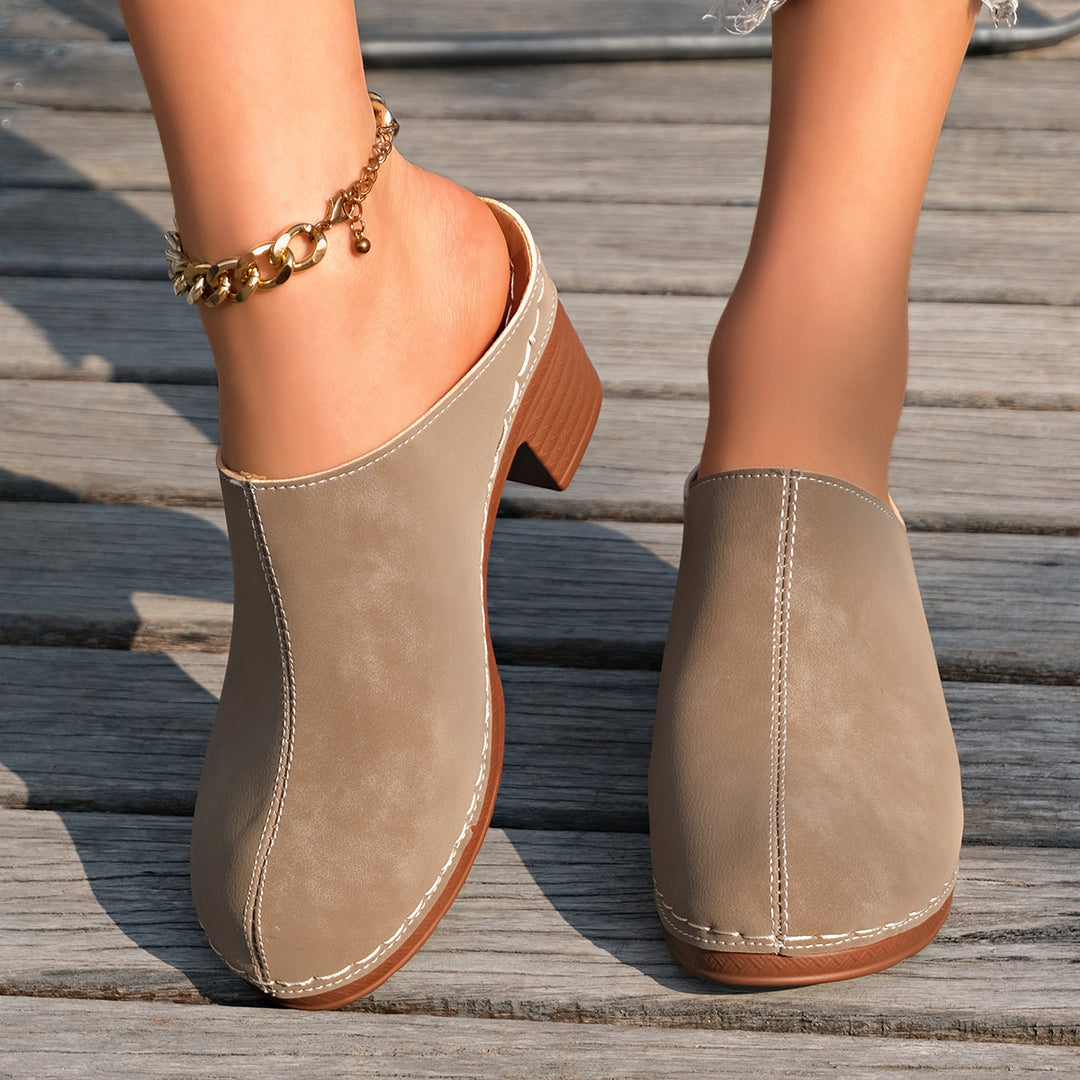 Women's Boho Mules – Comfortable Breathable Slip-On Shoes for Everyday & Vacation Wear
