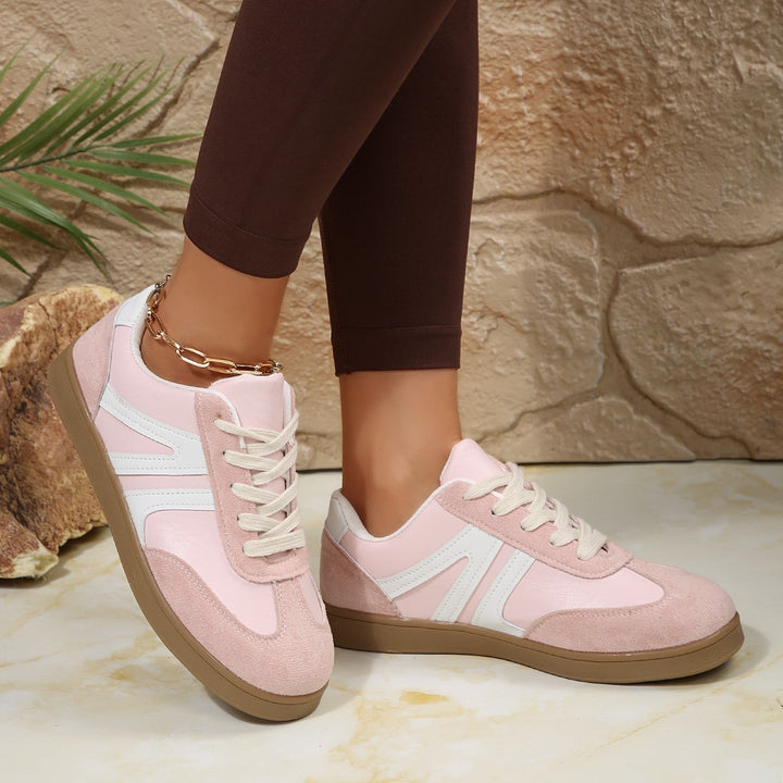 Women's Vintage Casual Platform Sneakers – Comfortable Round Toe & Easy-to-Match Style