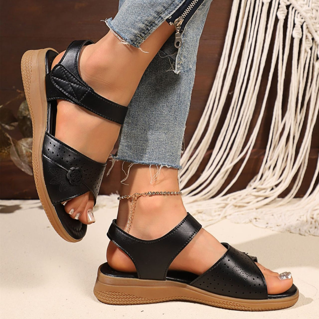 Comfort Hook-and-Loop Sandals – Soft Cushioned Walking Sandals for Women