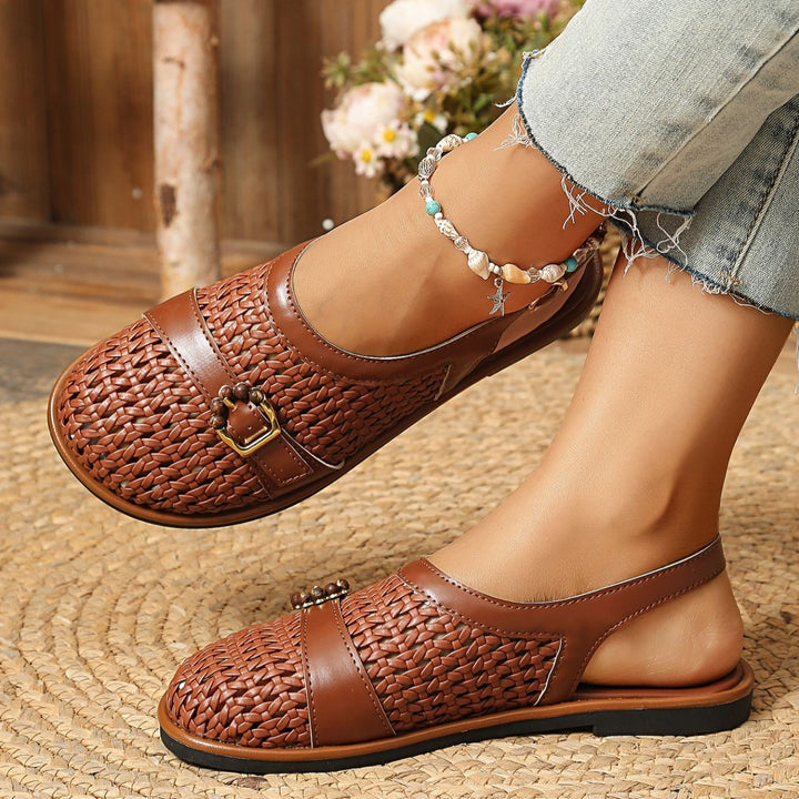 Breathable Cutout Comfort Shoes – Soft Leather Slip-Ons for All-Day Support