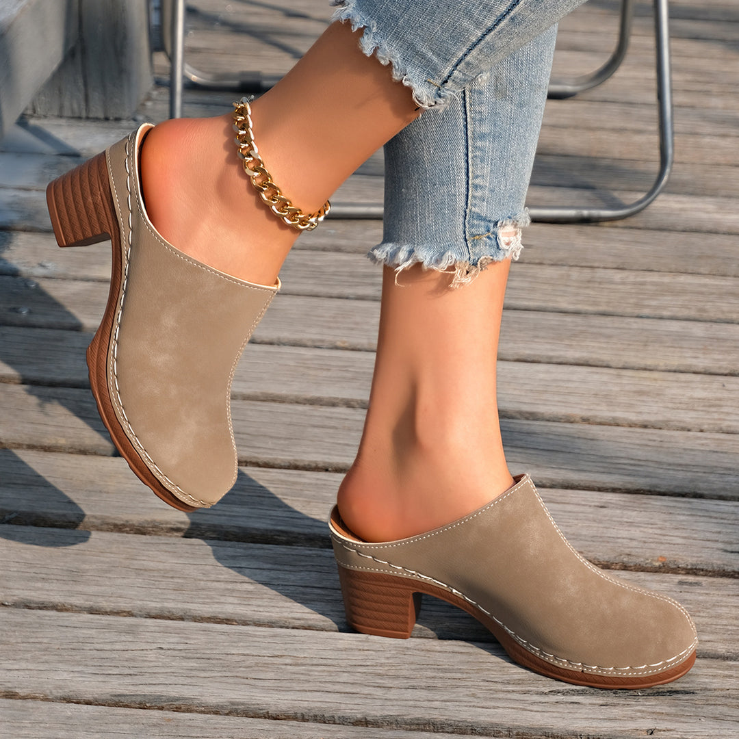 Women's Boho Mules – Comfortable Breathable Slip-On Shoes for Everyday & Vacation Wear