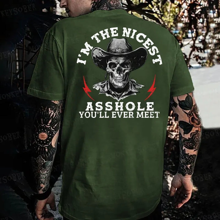 I'm The Nicest Asshole You'll Ever Meet  Monkey T-shirt