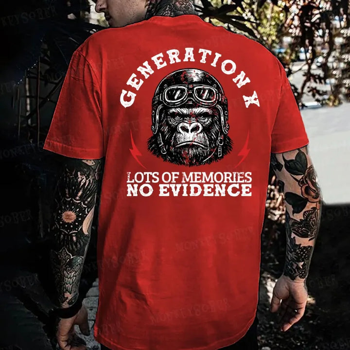 Generation X  Raised On Hose Water And Neglect  Monkey T-shirt