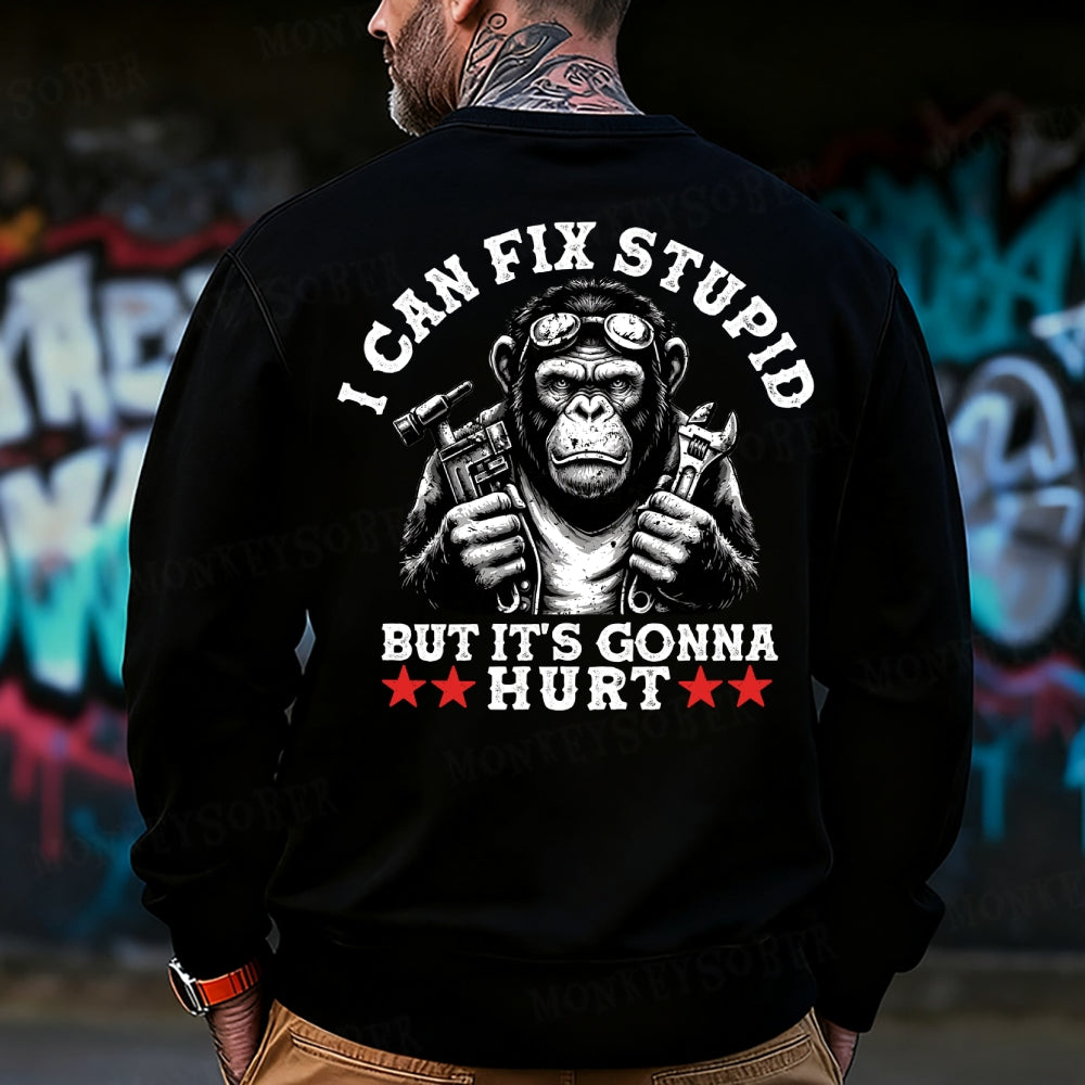 I Can Fix Stupid But It's Gonna Hurt Sweatshirt