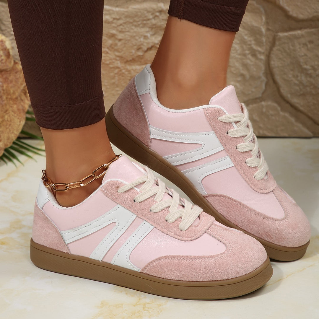 Women's Vintage Casual Platform Sneakers – Comfortable Round Toe & Easy-to-Match Style