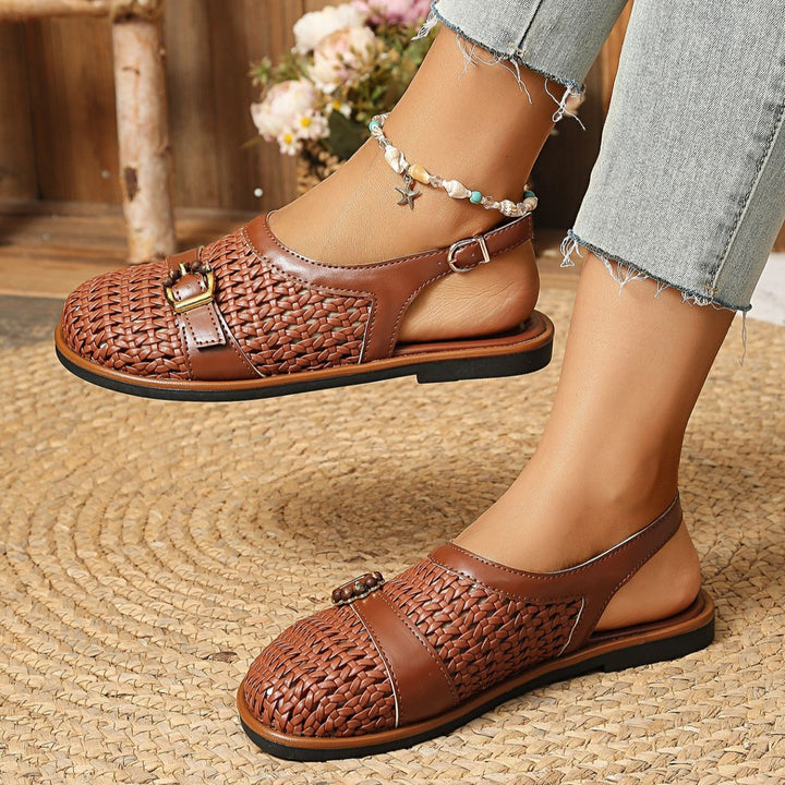 Breathable Cutout Comfort Shoes – Soft Leather Slip-Ons for All-Day Support