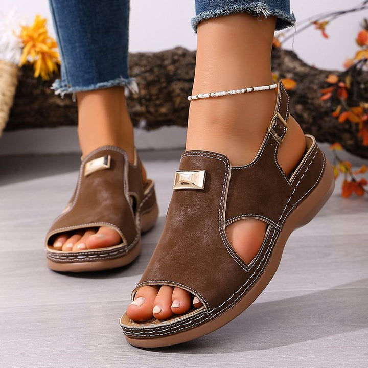 Comfort Support  Wedge Sandals for Women – Comfortable Non-Slip Walking Shoes