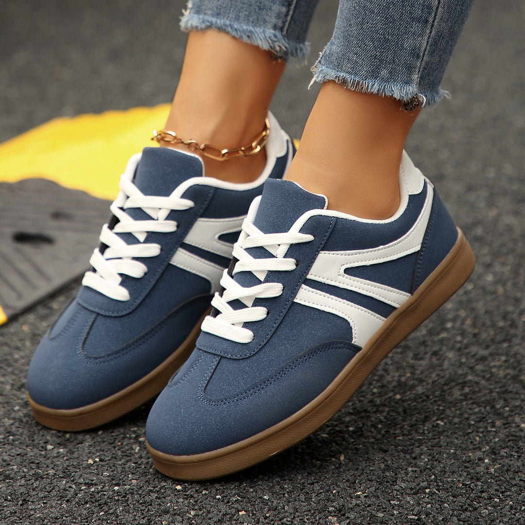Women's Vintage Casual Platform Sneakers – Comfortable Round Toe & Easy-to-Match Style