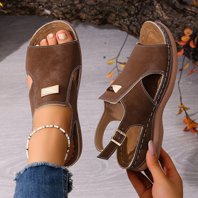 Comfort Support  Wedge Sandals for Women – Comfortable Non-Slip Walking Shoes