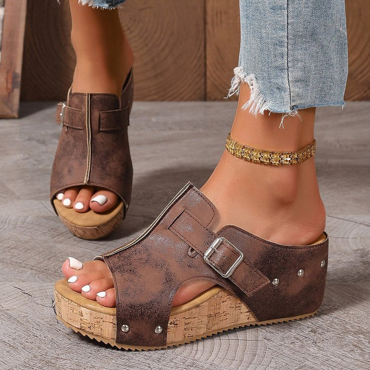 Women's Vintage Comfort Sandals – Lightweight Summer Walking Shoes