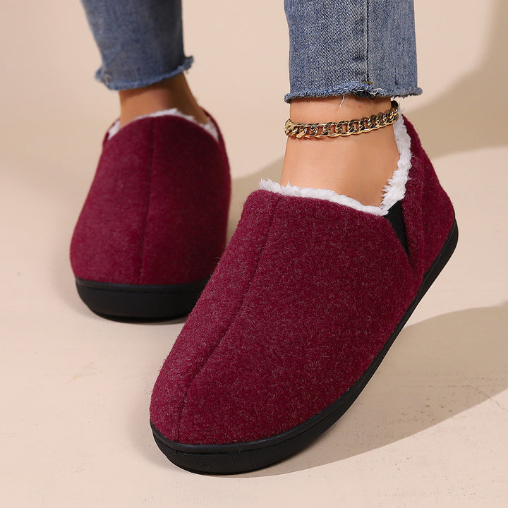 Women's Warm Winter House Shoes – Cozy Non-Slip Slippers for Fall & Winter