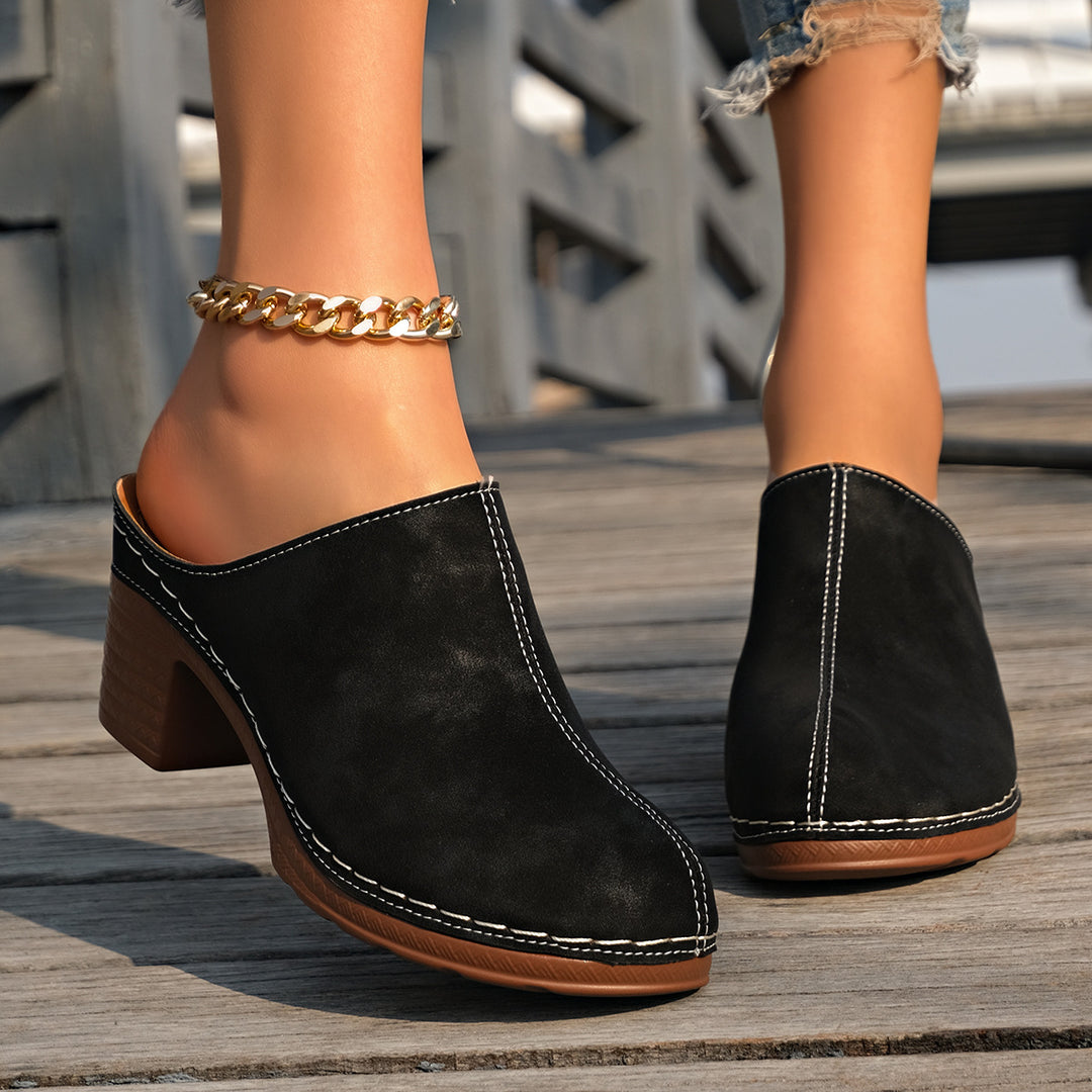 Women's Boho Mules – Comfortable Breathable Slip-On Shoes for Everyday & Vacation Wear