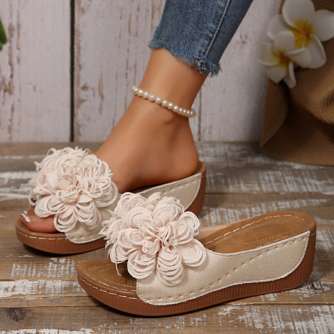 Women's Comfort Sandals – Soft Floral Lightweight Summer Shoes