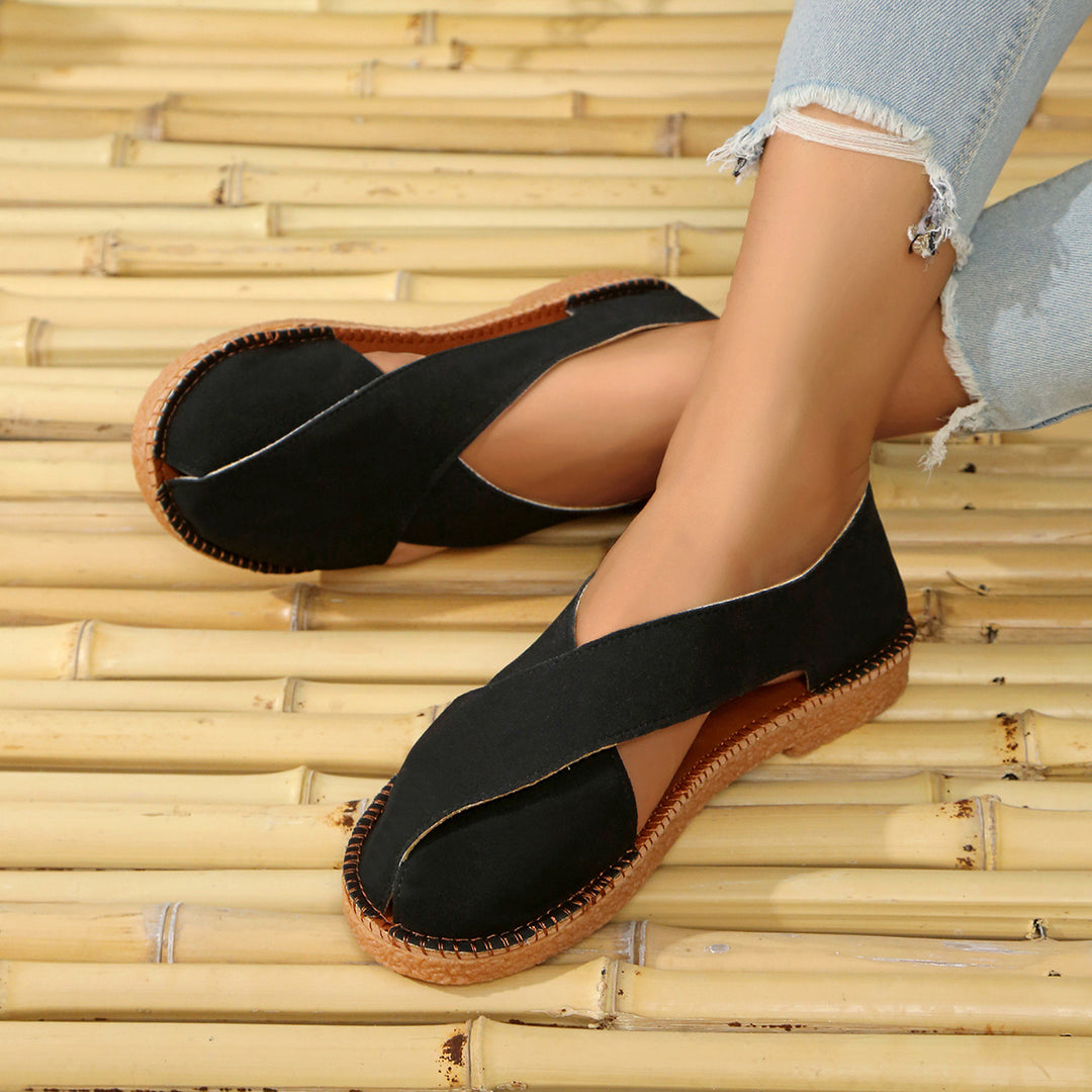 Women's Comfortable Closed-Toe Sandals – Lightweight Easy Slip-On Summer Shoes