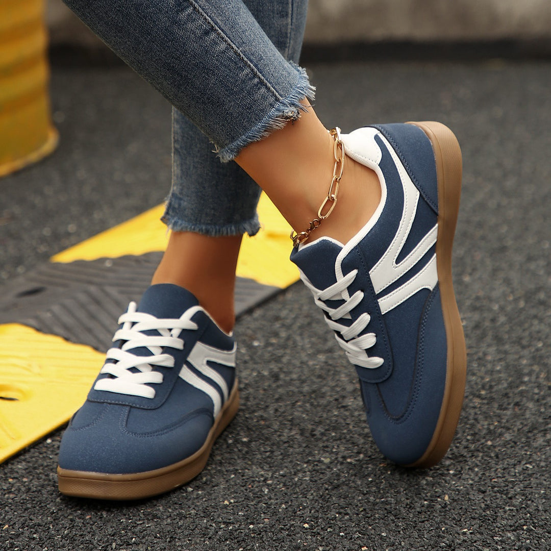 Women's Vintage Casual Platform Sneakers – Comfortable Round Toe & Easy-to-Match Style