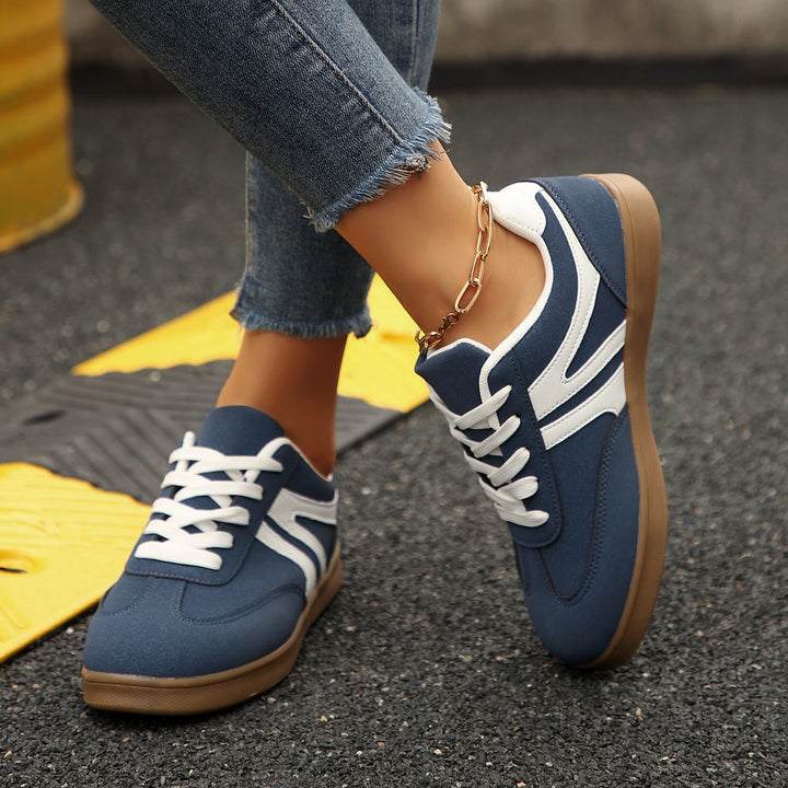 Women's Vintage Casual Platform Sneakers – Comfortable Round Toe & Easy-to-Match Style