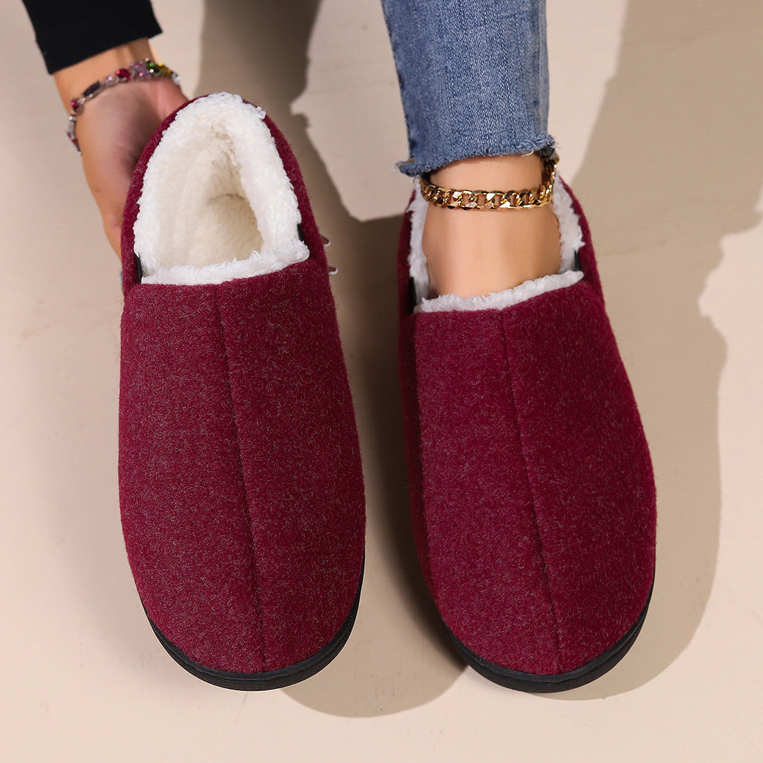 Women's Warm Winter House Shoes – Cozy Non-Slip Slippers for Fall & Winter