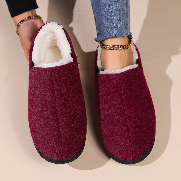 Women's Warm Winter House Shoes – Cozy Non-Slip Slippers for Fall & Winter