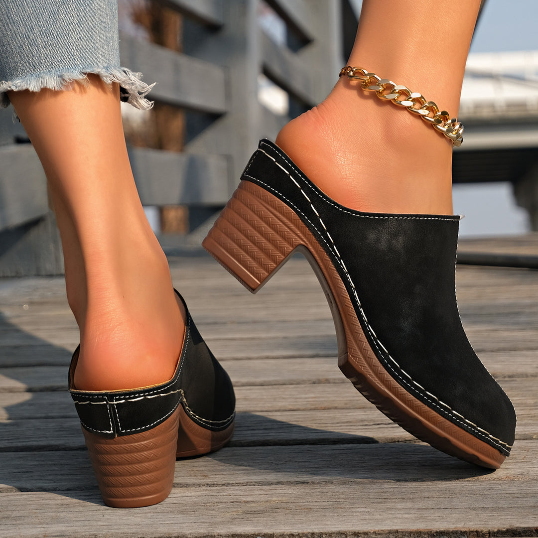 Women's Boho Mules – Comfortable Breathable Slip-On Shoes for Everyday & Vacation Wear